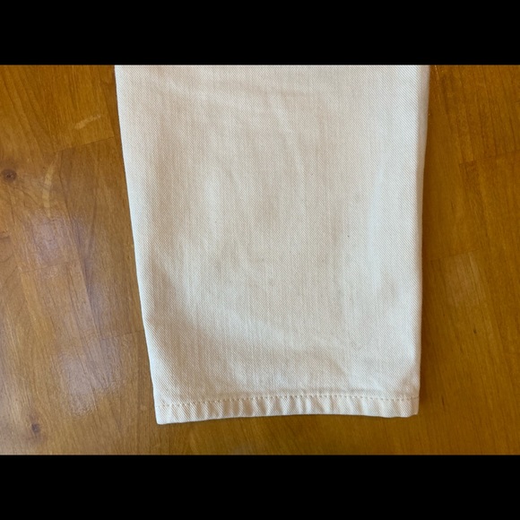 KOTN high waisted tapered white trouser, denim, women's 8 - Picture 6 of 6